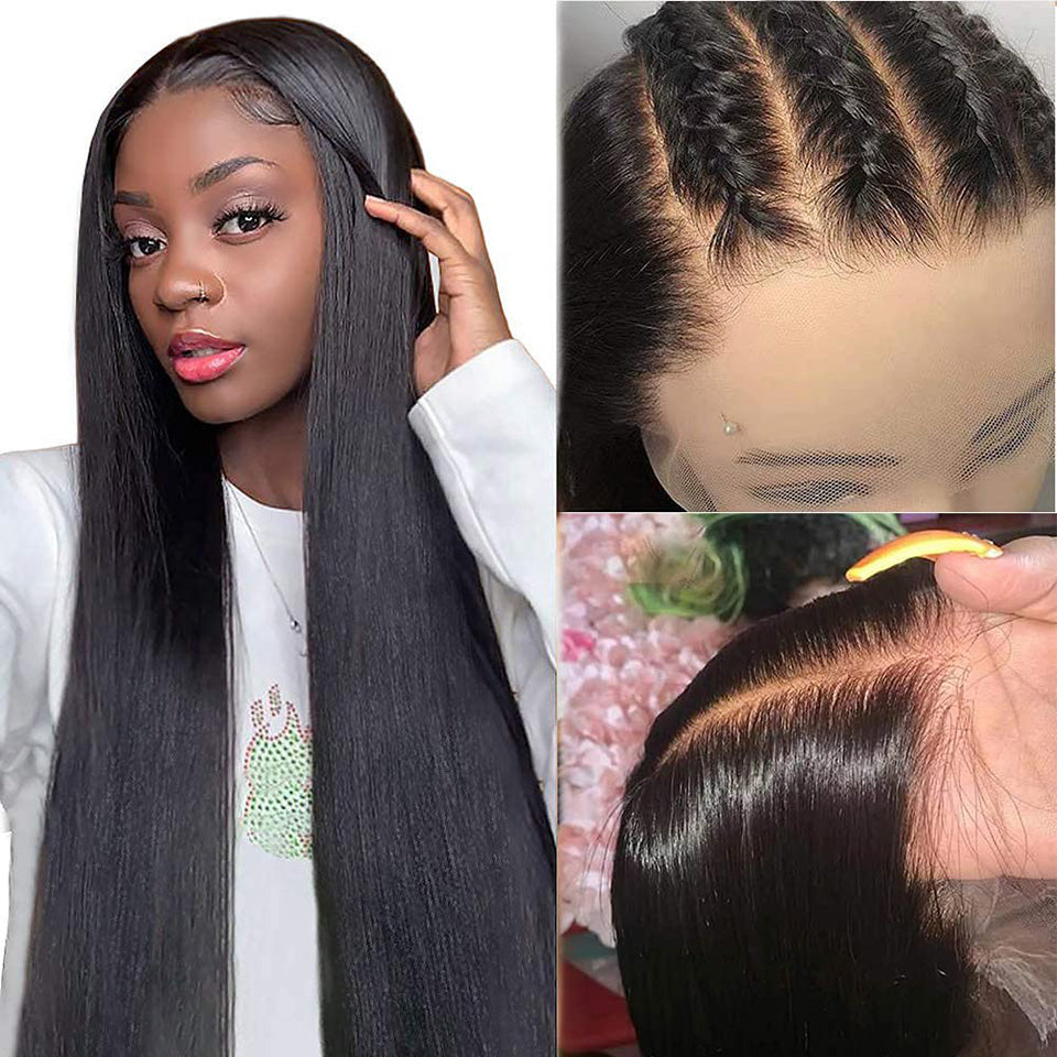 AngelBella DD Diamond Hair 13X4 HD Lace Frontal Straight Human Hair Wigs