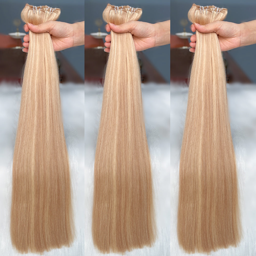 AngelBella Genius Weft Hair Extensions Remy Human Hair Piano Colors
