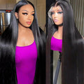 16-30 Inch 13x4 Lace Front Wigs Human Hair 180 Density Straight Lace Front Wigs Human Hair Pre Plucked 13x4 Lace Frontal Straight Human Hair Wigs for Women Glueless Wigs Human Hair Natural Color