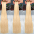 AngelBella Tape In Hair Extensions Human Hair, Ombre, 100g 40pcs, Skin Weft Seamless Invisible, Silky Straight with Thick Ends, Remy Hair