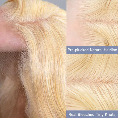 AngelBella 613 13x4 Lace Front Wig Human Hair 16-30 Inch Blonde Wig Human Hair Body Wave Lace Front Wigs Human Hair Pre Plucked 180 Density 613 Lace Frontal Wigs