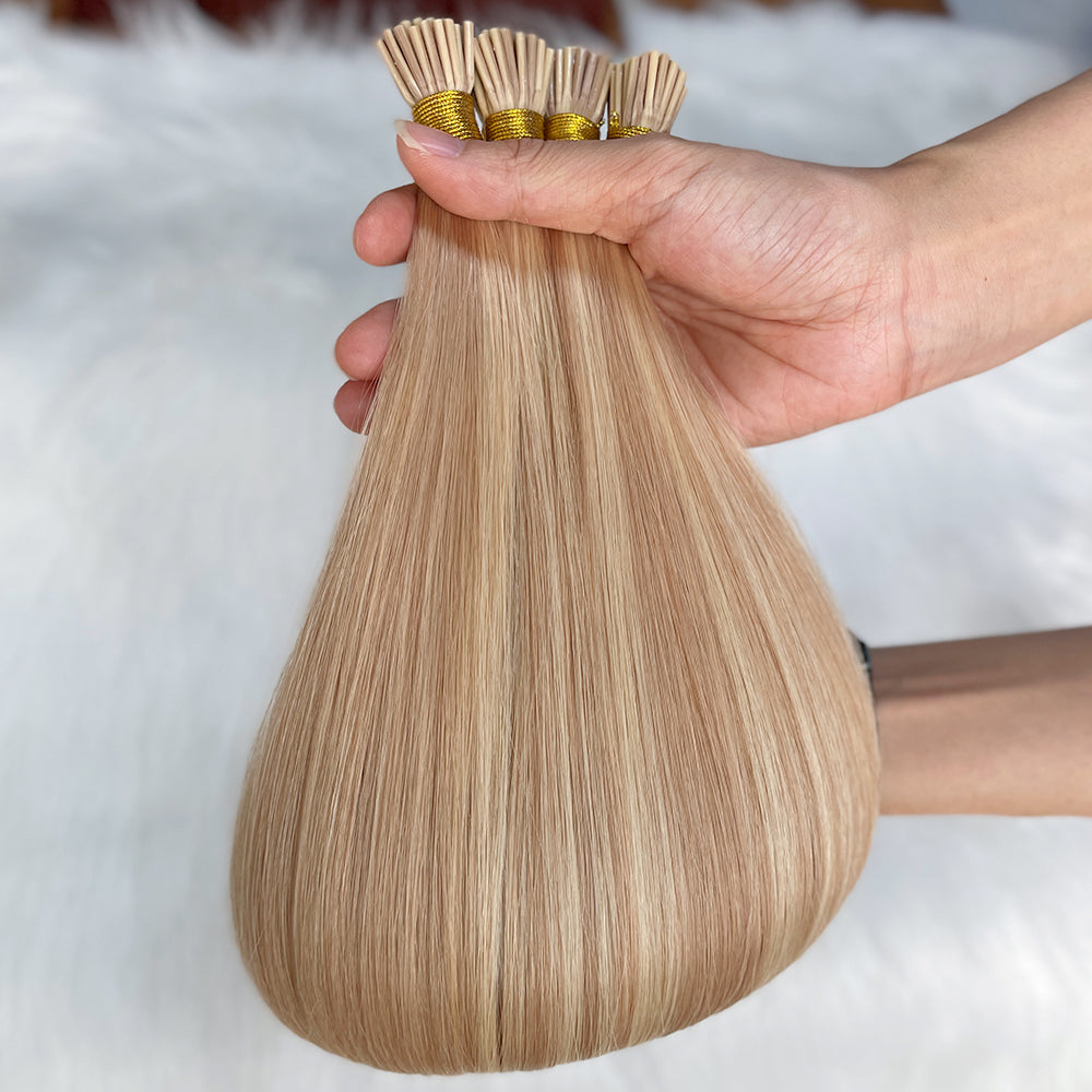 AngelBella I-Tip Hair Extensions Remy Human Hair Piano Colors