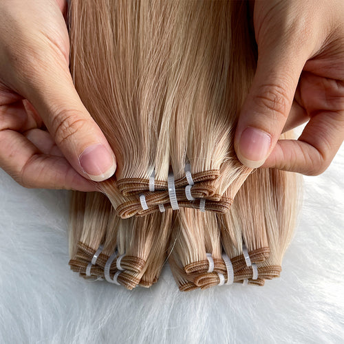 AngelBella Genius Weft Hair Extensions 30% ratio European Single Donor raw hair Piano Colors