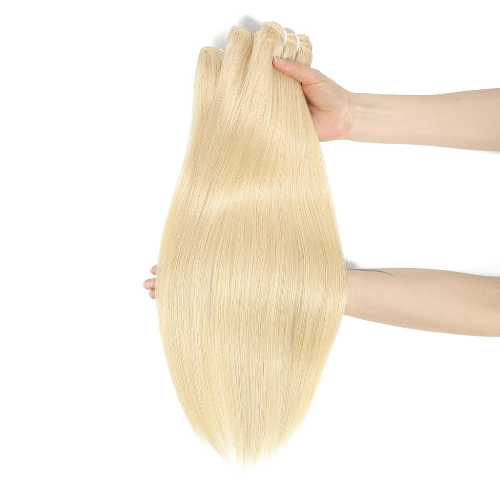Supplier Wholesale 613 Bundles Human Hair 30-40 Inch 100% Unprocessed Brazilian Virgin Blonde 613 Human Hair Extensions For Women 95g Blonde Bundles Human Hair