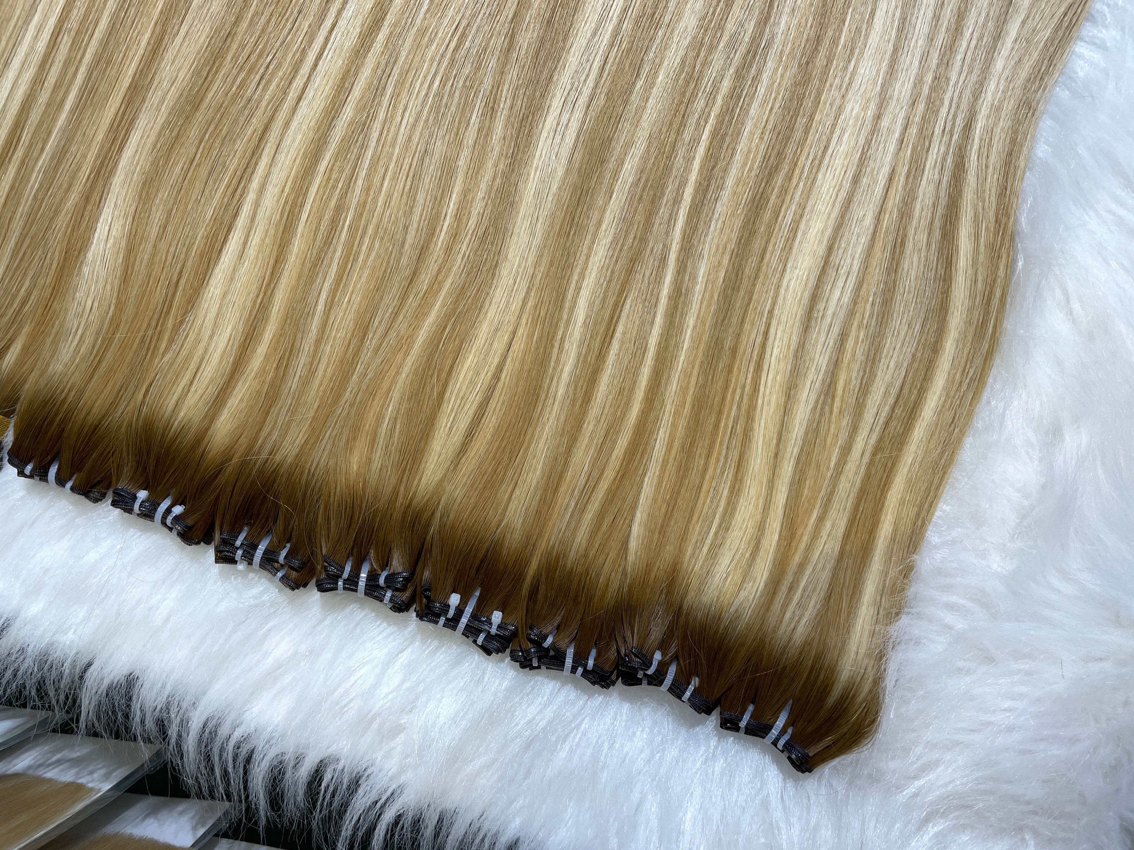 AngelBella Genius Weft Hair Extensions Remy Human Hair Balayage Colors