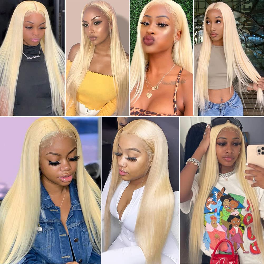 AngelBella Glory Virgin Hair 13X4 Straight Raw Hair 613 Transparent Lace Frontal Human Hair Wigs