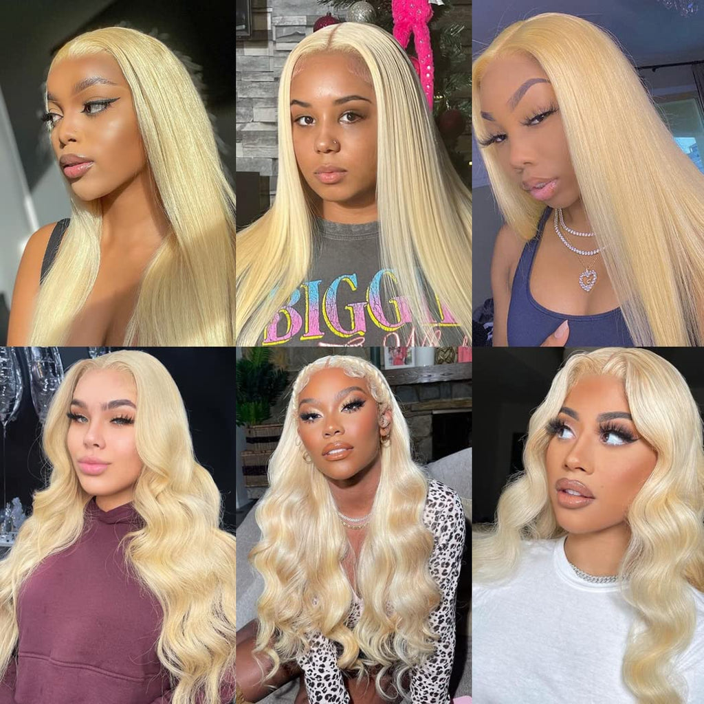AngelBella Glory Virgin Hair 13X4 Straight Raw Hair 613 Transparent Lace Frontal Human Hair Wigs