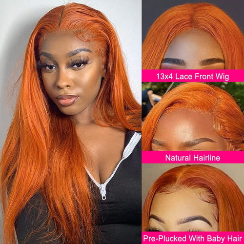 AngelBella DD Diamond Hair 13X4 Transparent Lace Frontal 530# Straight Human Hair Wigs