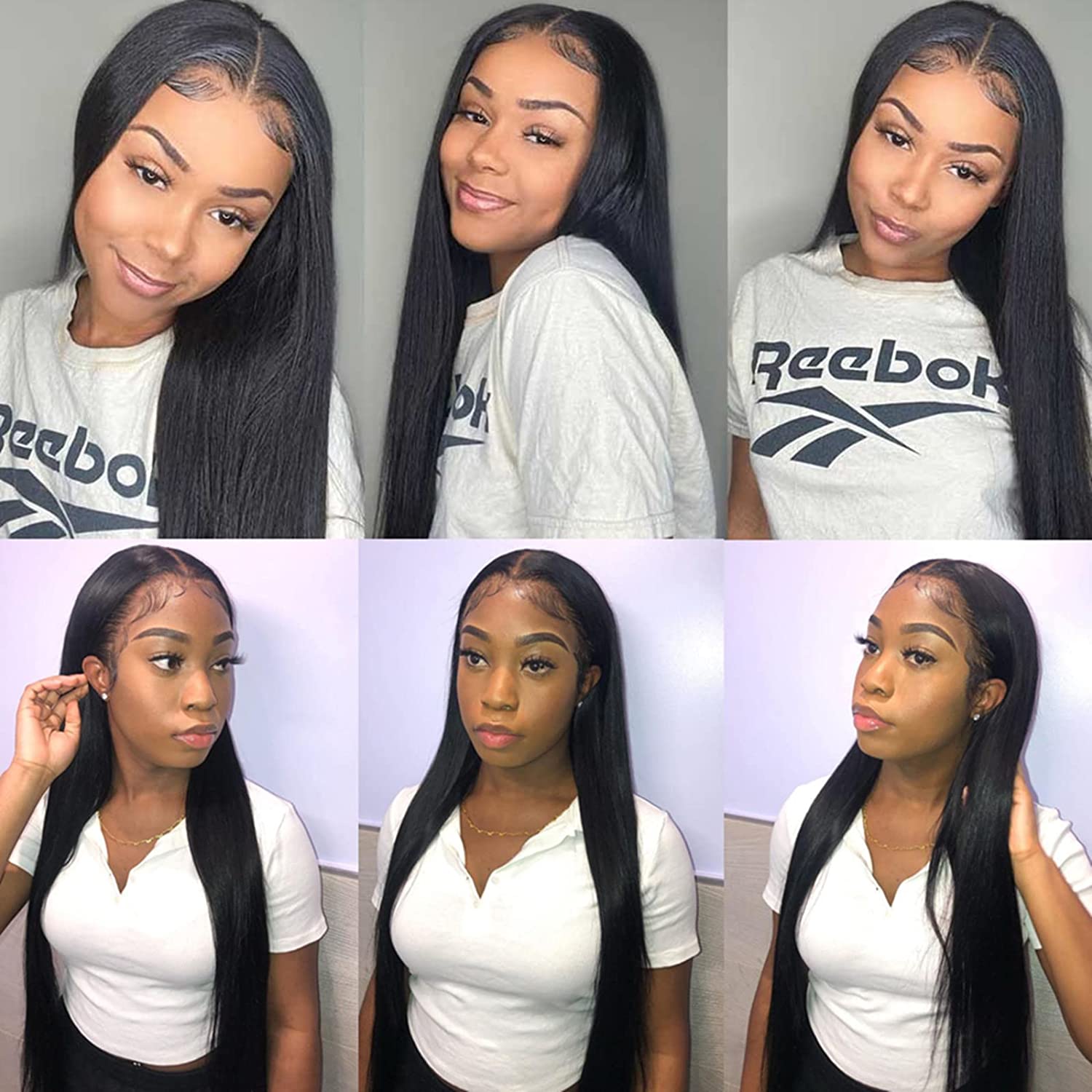 AngelBella DD Diamond Hair 13X4 HD Lace Frontal Straight Human Hair Wigs