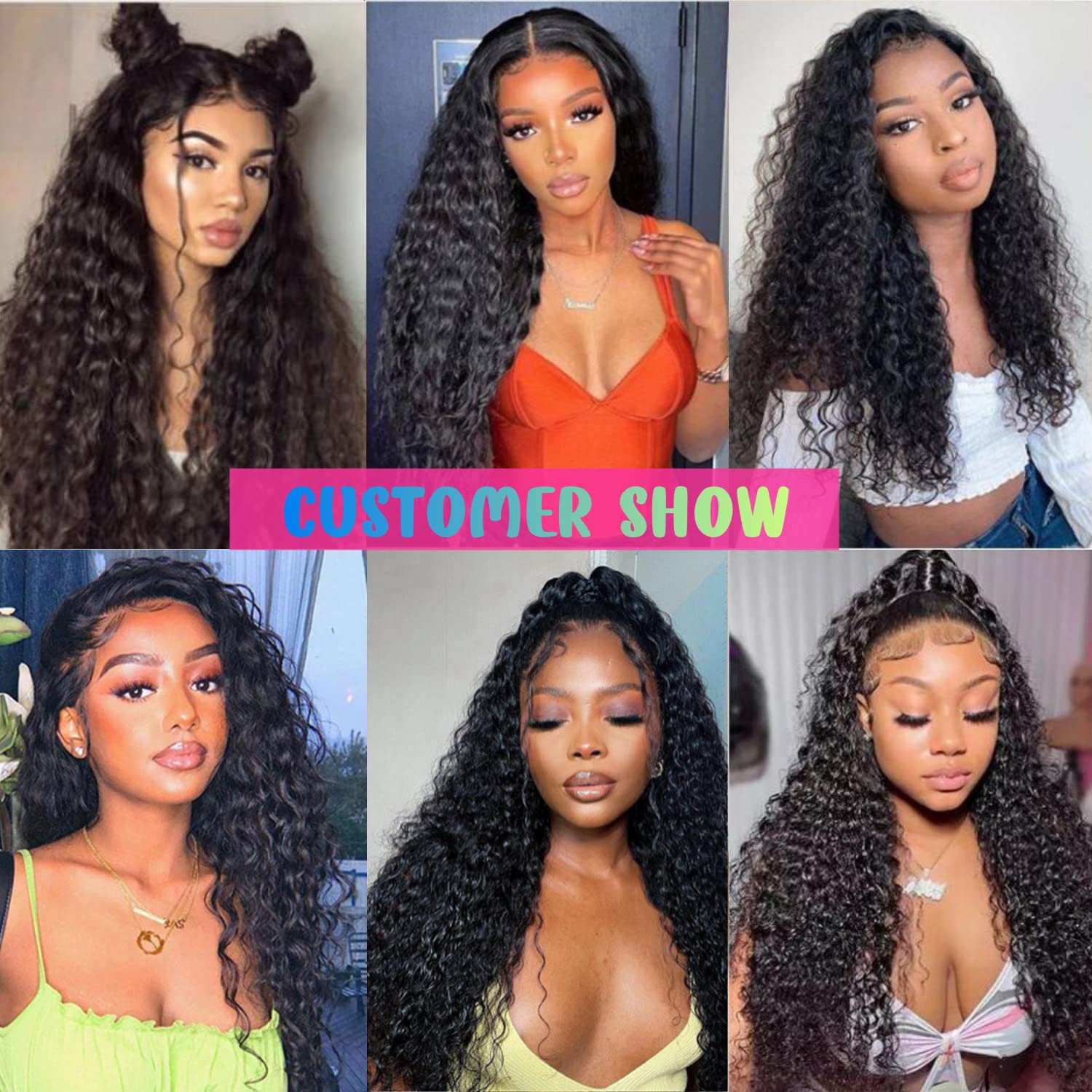 AngelBella DD Diamond Hair 13X4 HD Lace Frontal Water Wave Human Hair Wigs