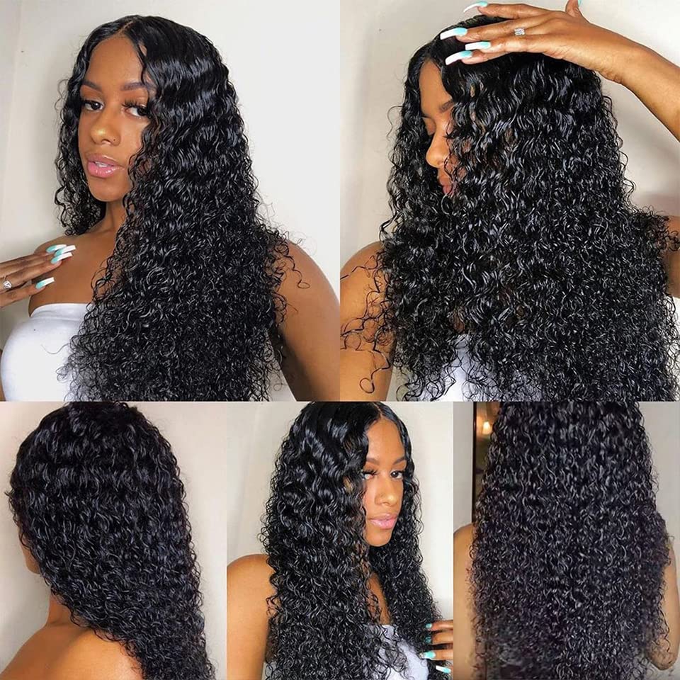 AngelBella DD Diamond Hair 5X5 HD Lace Closure Water Wave Human Hair Wigs
