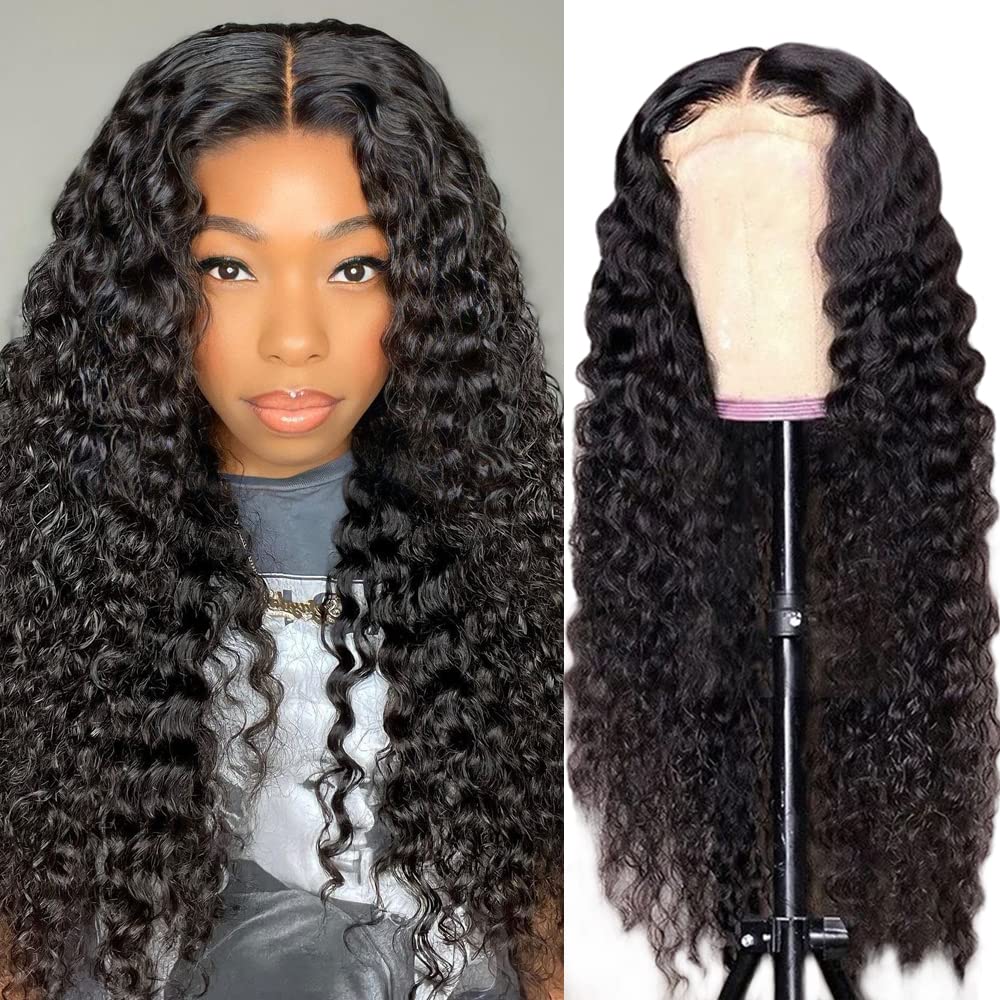 AngelBella DD Diamond Hair 5X5 HD Lace Closure Water Wave Human Hair Wigs