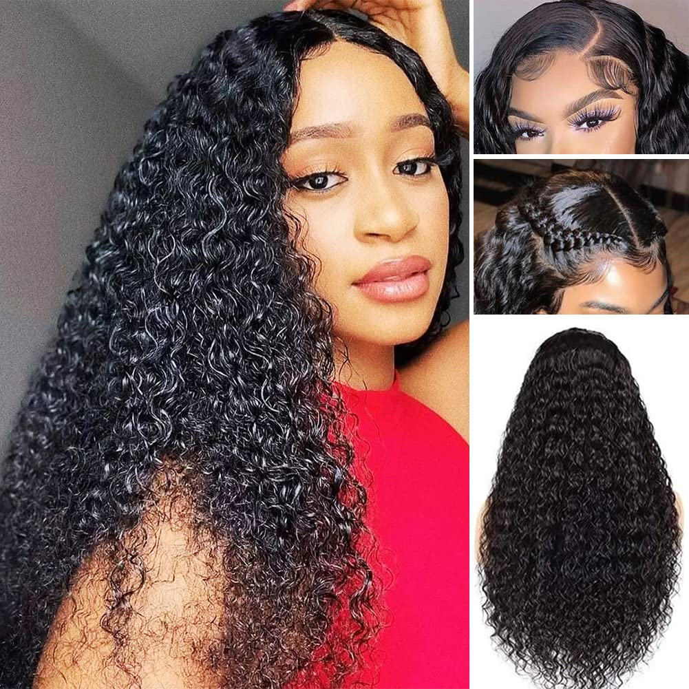 AngelBella DD Diamond Hair 5X5 HD Lace Closure Deep Wave Human Hair Wigs