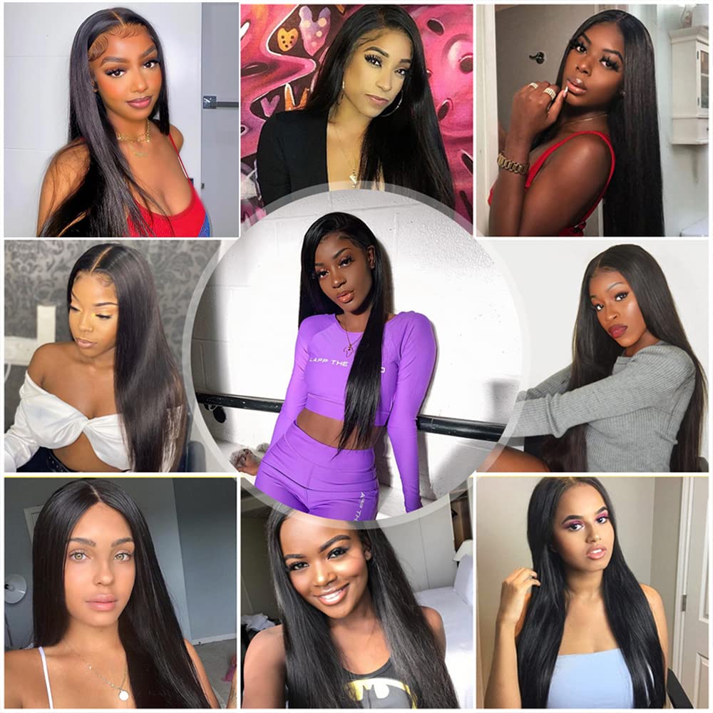 AngelBella Queen Doner Virgin Hair Straight Full HD Lace Raw Human Hair Wigs