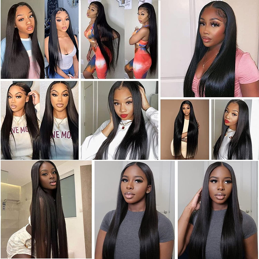 AngelBella Queen Doner Virgin Hair Straight Full HD Lace Raw Human Hair Wigs